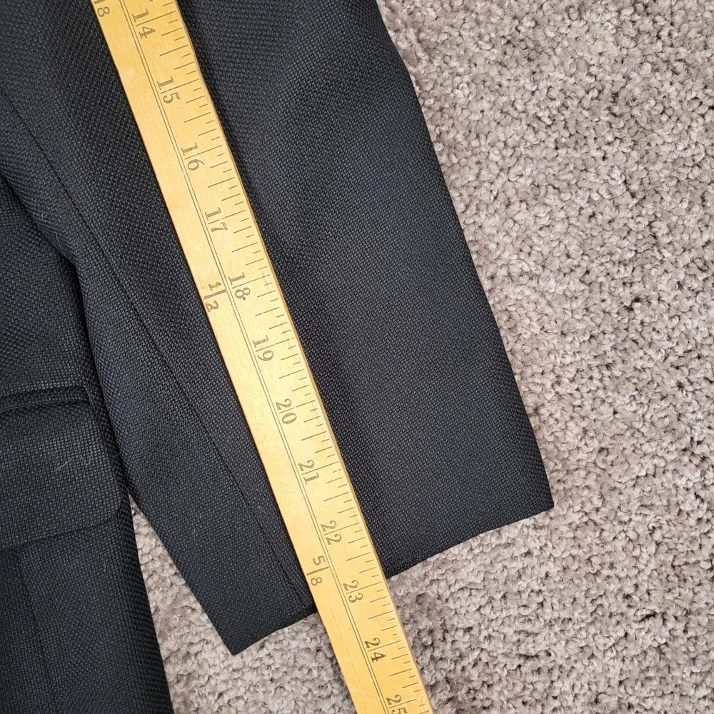Canali Proposta Mens Wool 3 Button Blazer Textured Black Italy IT 54R US 42R